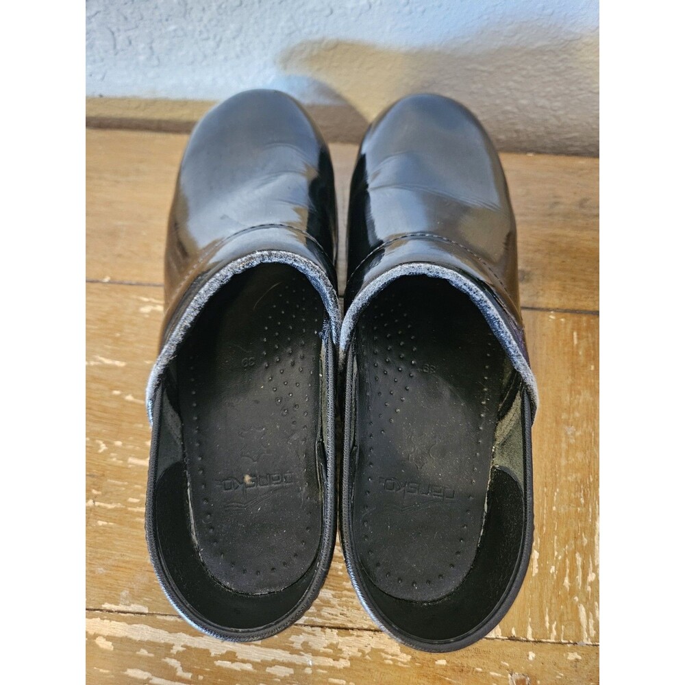 DANSKO Black Patent Clogs Shoes Women Size  39 EU Comfort Shoes Nurse Doctor - Picture 5 of 11